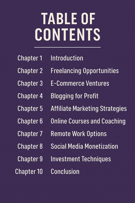 Online Income Models – The 2025 Guide to Making Money from Home